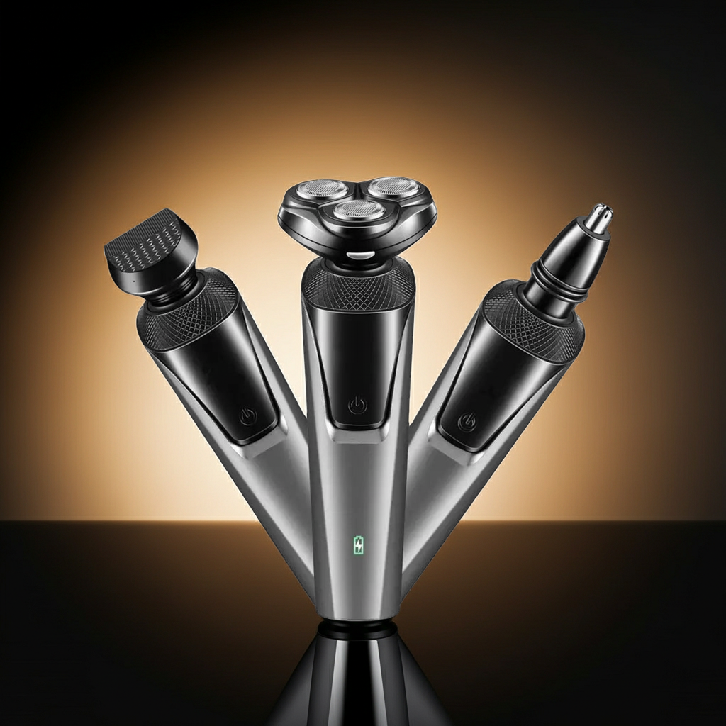 3-in-1 Electric Razor for Men with Trimmer and Shaver